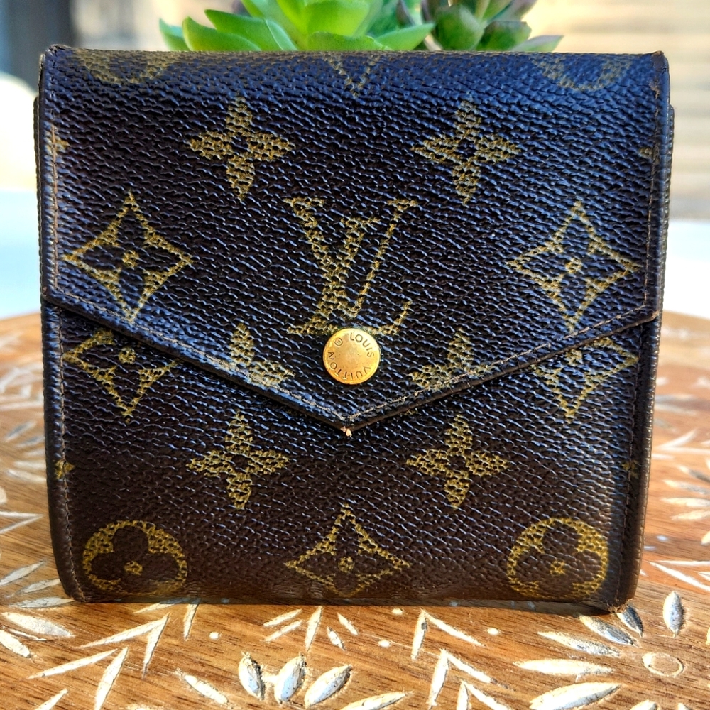 Louis Vuitton Vintage Monogram Double Snap Wallet